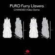 PURO Furry Llavero. CHANGED Video Game. 8.8 cm neko Pure Furry - CHANGED Video Game