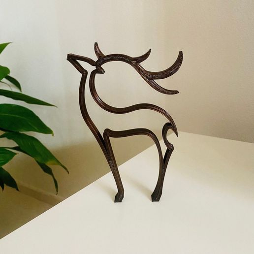 DEER MINIMALIST SCULPTURE 3D model