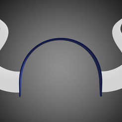 p1.png 3D file One Piece - Ulti's horns with headband・Template to download and 3D print