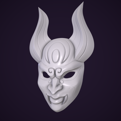 BloodMoon-Diana.png Archivo OBJ Máscara de Diana Luna de Sangre - League of Legends・Idea de impresión 3D para descargar