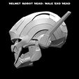 7.jpg Helmet Robot Head: Male Exo Head