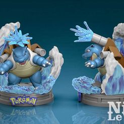 Demon-dRAGON-20.jpg Fichier STL Pokemon Blastoise imprimable en 3D・Plan pour impression 3D à télécharger