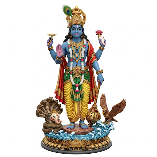 3d image of vishnu