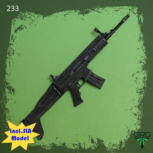 FN SCAR -L - scale 1/4 3D model