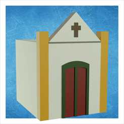 Igrejinha1.png Download STL file Little church vase • 3D printable model, apcks