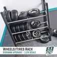 5.jpg Wheels / Tyres rack for garage diorama - 1:24 scale