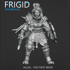 Lady-Hilda,-the-first-bear-1.png STL file Hilda, The First Bear・3D printing idea to download