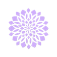 flower mandala pink for print on colors petals (1).stl Flower mandala, celtic mandala