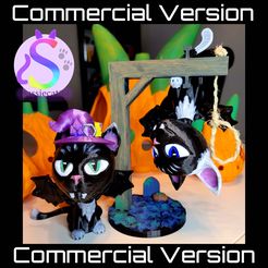 te |) Commercial Version STL file Hocus & Pocus the Batcat's of mischief *Commercial Version*・Model to download and 3D print