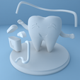 003.png Tooth with dental floss - (tooth with dental floss)