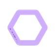 Hexagon~1.25in_depth_0.5in.stl Hexagon Cookie Cutter 1.25in / 3.2cm