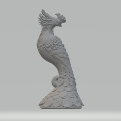 1.png STL file Phoenix 3D Model 3D print model・Model to download and 3D print