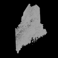 1.png Topographic Map of Maine – 3D Terrain