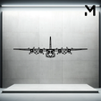 l-749a-front.png Wall Silhouette: Airplane Set
