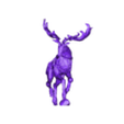 elk04_onrock.stl ELF CAVALRY OF DARK FOREST ( ELK )