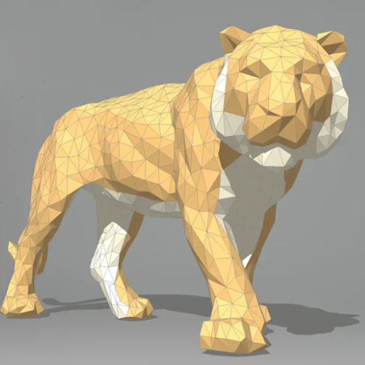 Tiger figurine decoration 3D model