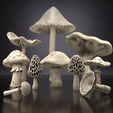 untitled324.png Mushroom STL Bundle – 10 Fantasy Mushroom 3D Print Models