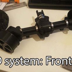thumb.jpg STL file 3D printed RC truck V3: Driven front axle・3D printing model to download