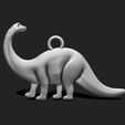 5_3DPR~1.jpg Dino Pendant Keychain - 3D STL File for 3D Printing