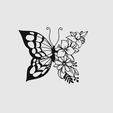 Papillon-floral-2D.png 二维花卉蝴蝶