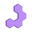 Piece 11.stl Hexagon Board Puzzle - Jogo de tabuleiro de encaixe de formas para crianças