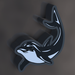 17.png Dolphin" lamp