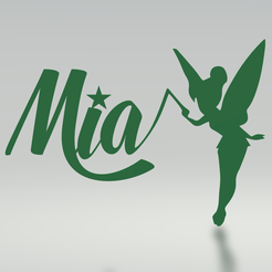 mimi.png 3D file Disney door plaque - Mia・3D print design to download, BaptCraft