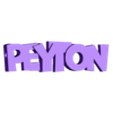 PEYTON.stl PEYTON - Keyring
