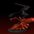 WIP12.jpg Berserk Guts vs Grunbeld 3d print statue