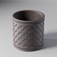 vase_3.jpg VASE 0002 - Dragon scales planter cup / pencil holder