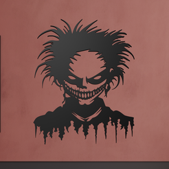 Scary-Grin-2.png Fichier STL Art mural "Scary Grin・Objet pour impression 3D à télécharger
