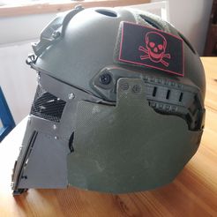 1.jpg Free STL file Airsoft Helmet Ear Protection・3D printable model to download