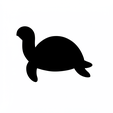 turtle2.png Niedliche Tierausstechformen STL Pack 1