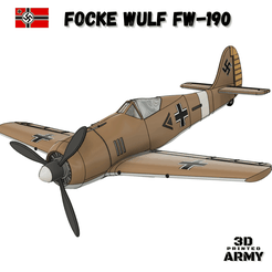fw190-cults.png Fichier STL Focke Wulf FW-190 A4・Modèle pour imprimante 3D à télécharger