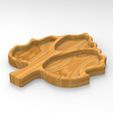untitled.140.jpg Leaf Serving Tray, Cnc Cut 3D Model File For CNC Router Engraver, Plate Carving Machine, Relief, serving tray Artcam, Aspire, VCarve, Cutt3D
