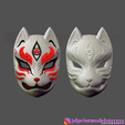 kitsune_mask_no2_007.png Japanese Fox Mask Demon Kitsune Cosplay