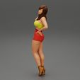 Girl-0018.jpg Pretty girl wearing a mini skirt bikini 3D Print Model