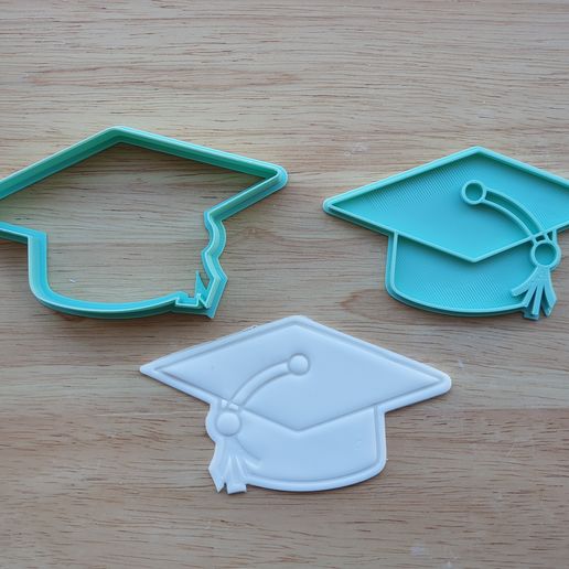 Cookie Cutter - Graduation Cap 3D model