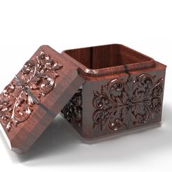 1.jpg Jewelry box, Ring Box, Jewelry storage box STL, Trinket box, STL models for CNC and 3D printing, stl