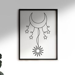 Mockup1.jpg Télécharger fichier STL Galaxie | Lune | Soleil | Étoile • Design pour imprimante 3D, marianunes99