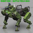 001.jpg Файл STL Robot Dog - Battle Field 2042 - High Quality Model・Модель для загрузки и 3D печати