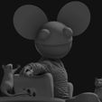 6_00000.jpg Deadmau5 On Chair Gun Aim at Mice 3D print model