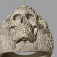 Screenshot_21.jpg Skull ring jewelry skeleton ring 3D print model