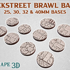 backstreet-brawl-bases.png 3D file Backstreet Brawl Fantasy Football Bases・3D printer model to download