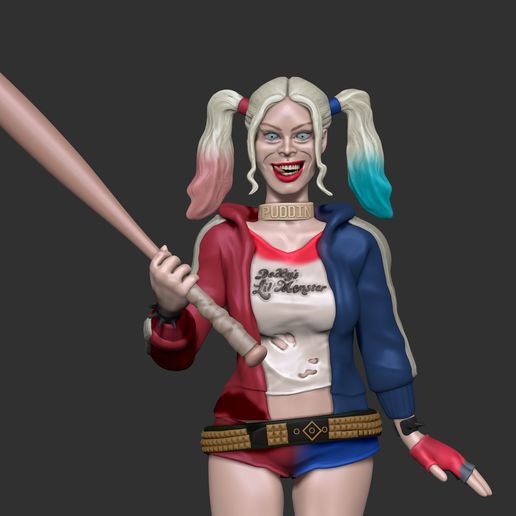 h6.jpg Harley Quinn Escuadrón Suicida modelo 3d