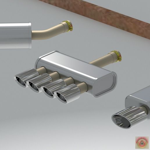 💭 EXHAUST MUFFLER COLLECTION・ STL File for 3D printing・Cults