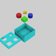 BoxShape1.png Archivo STL Puzzle de formas - Caja para bebé・Objeto de impresión 3D para descargar