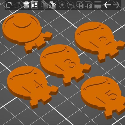 Blood Bowl Team Manager Sphere Token - 3D model önizlemesi