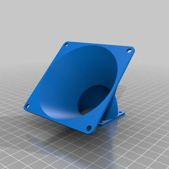 286e7818d1d0d554dfad100fca225c97.png Free STL file Fan adapter 40mm to 80mm with angle 45・3D printing model to download