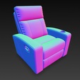 03.png 带杯架的现代躺椅 - 3D 模型
